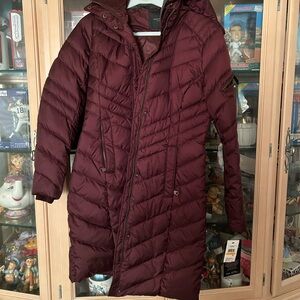 NWT Marc New York Women's Burgundy Quilted Coat